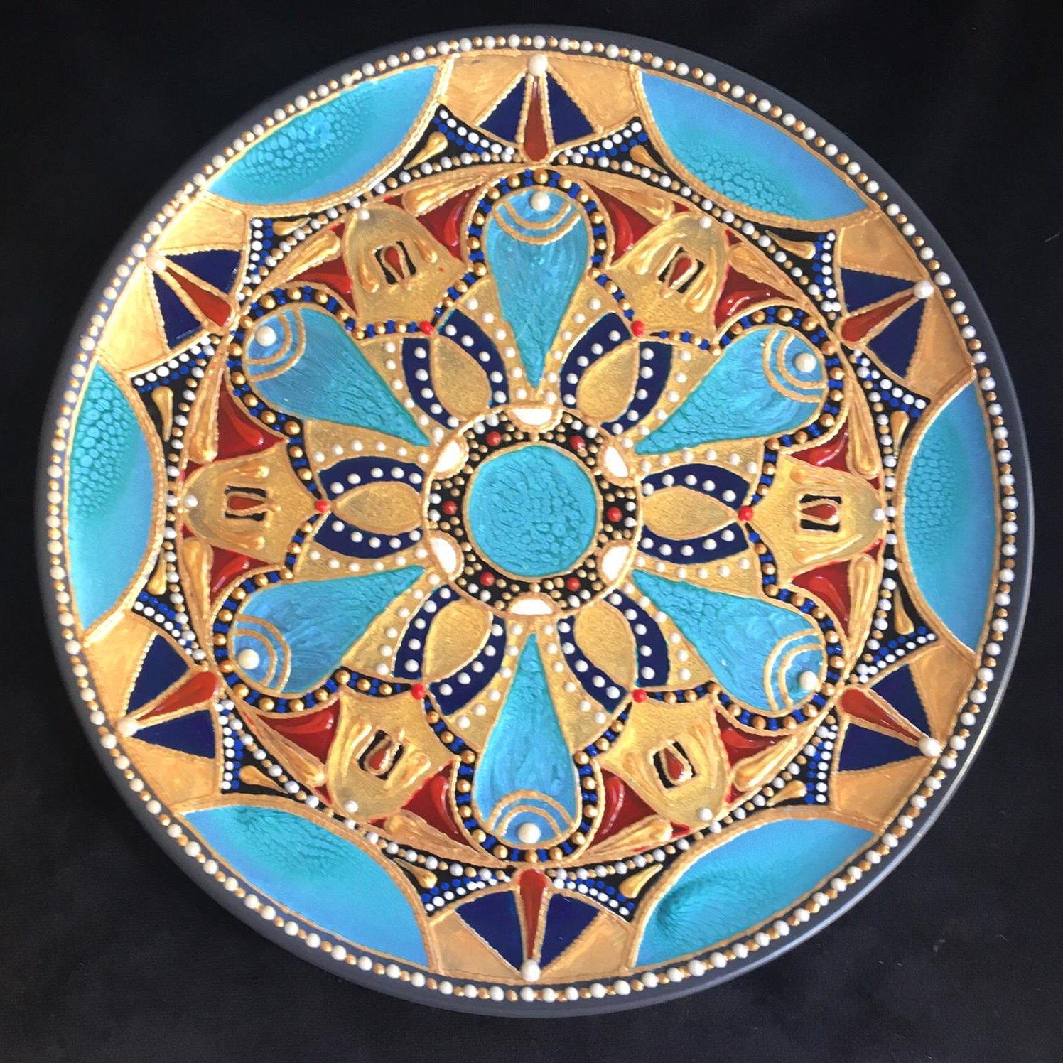 Piatto Mandala n1 - Daina Cassella Mandala Artist