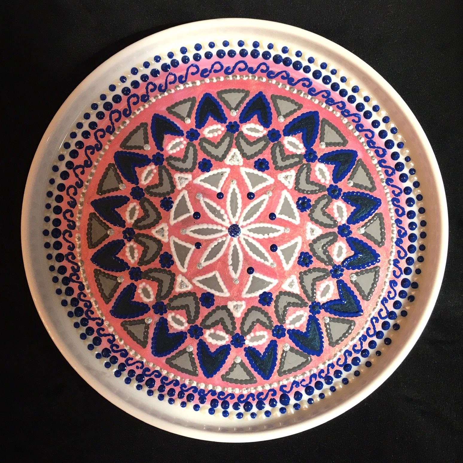 Piatto Mandala n10 - Daina Cassella Mandala Artist