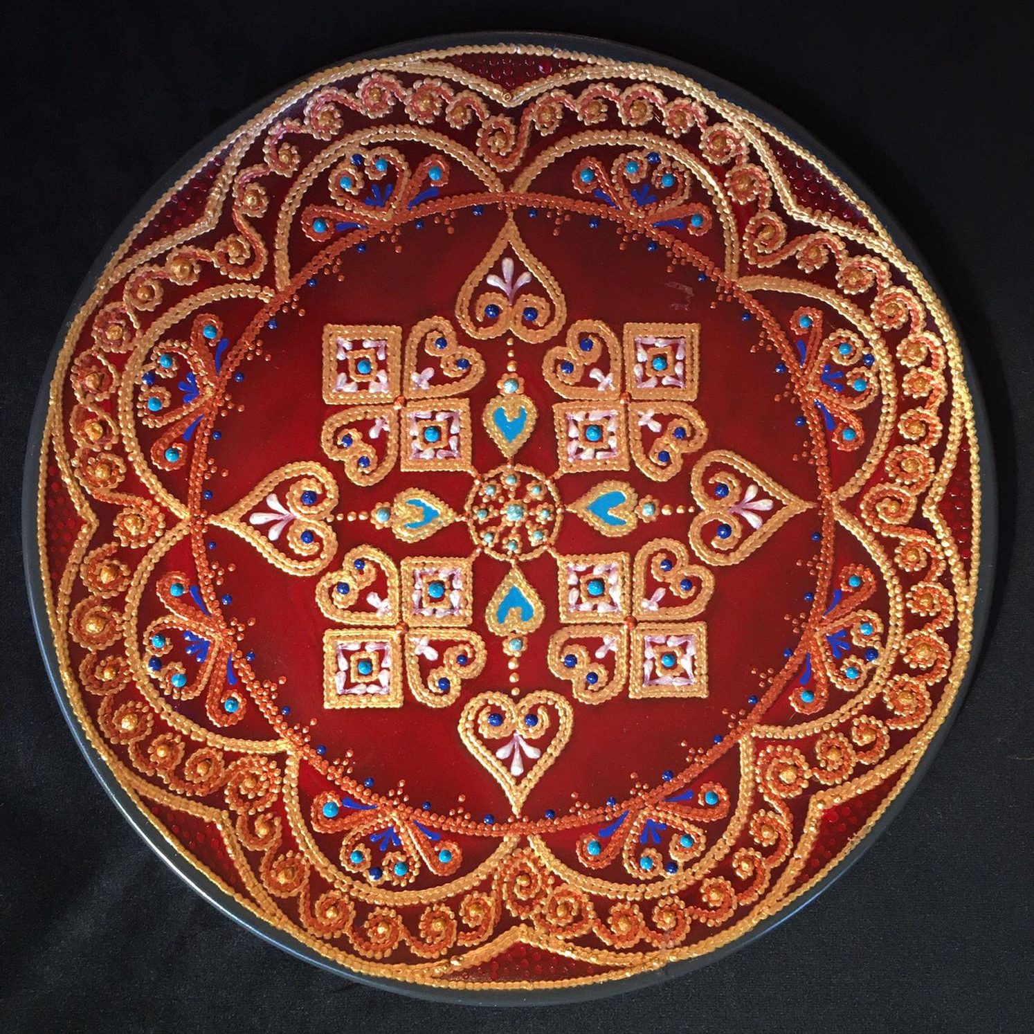 Piatto Mandala n14 - Daina Cassella Mandala Artist