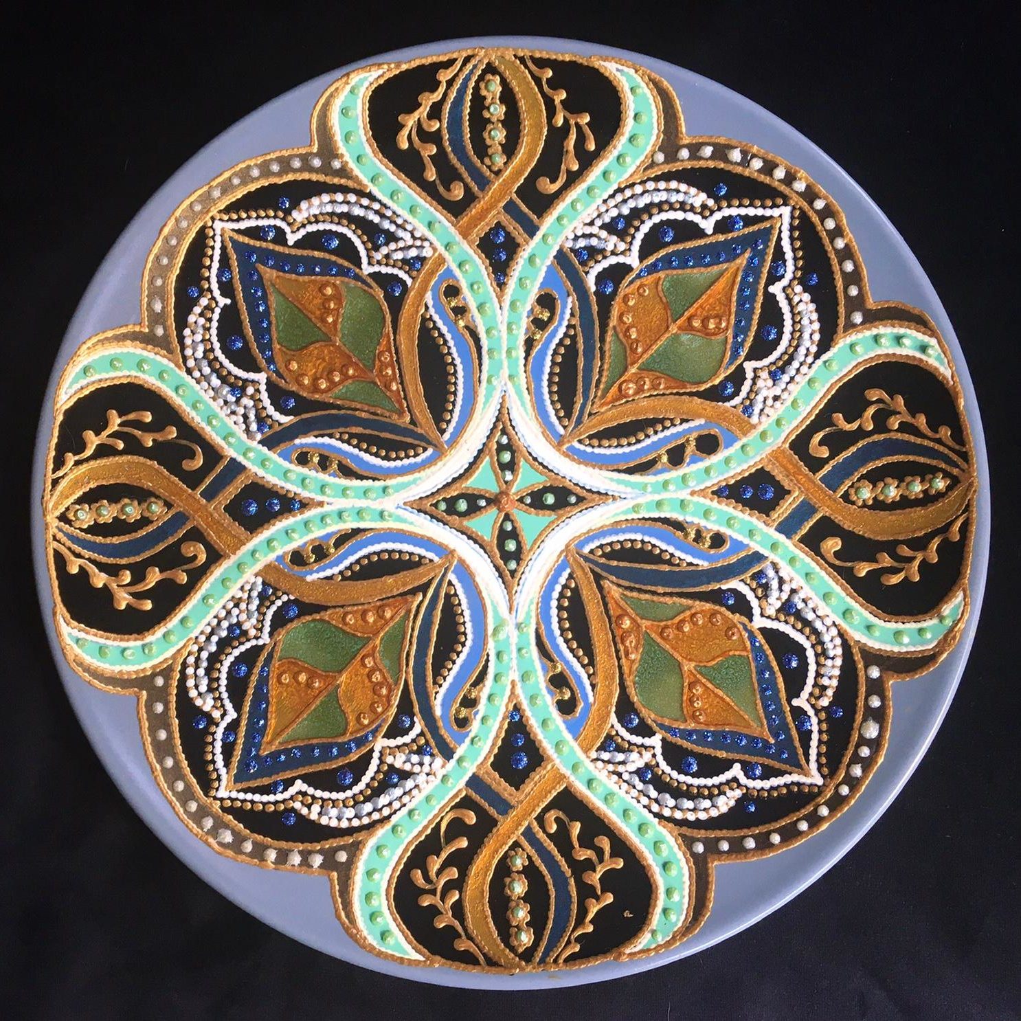 Piatto Mandala n15 - Daina Cassella Mandala Artist