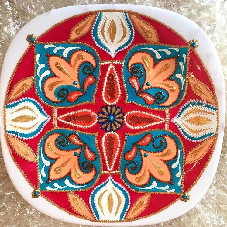 Piatto Mandala n16 - Daina Cassella Mandala Artist