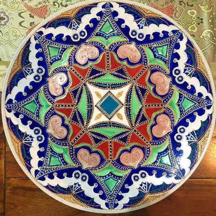 Piatto Mandala n17 - Daina Cassella Mandala Artist