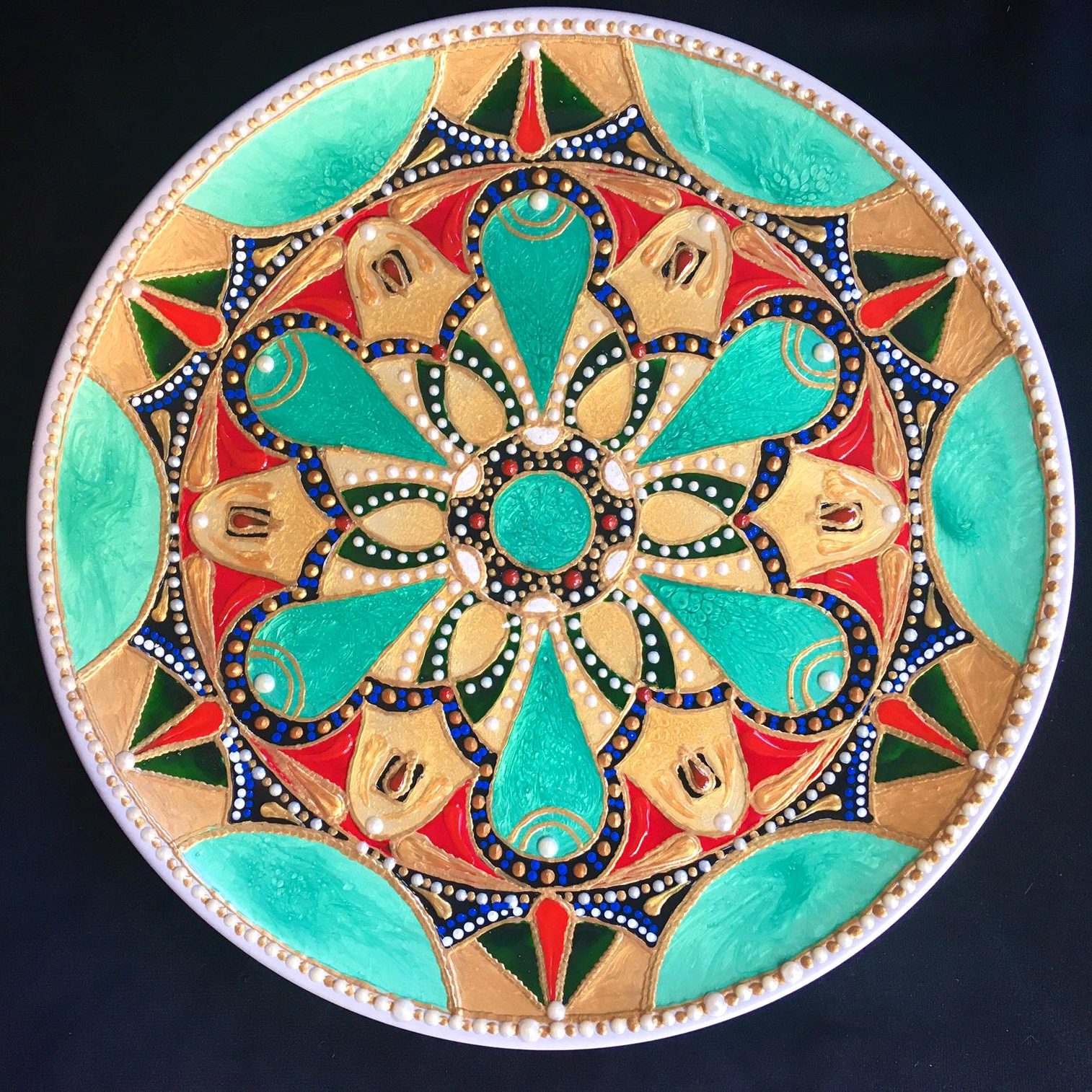 Piatto Mandala n2 - Daina Cassella Mandala Artist