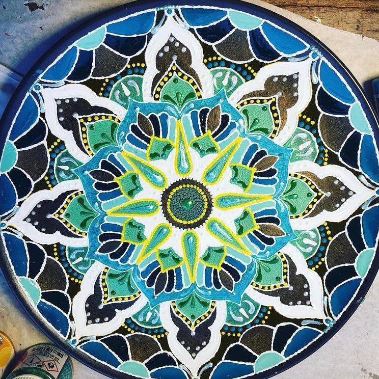 Piatto Mandala n20 - Daina Cassella Mandala Artist
