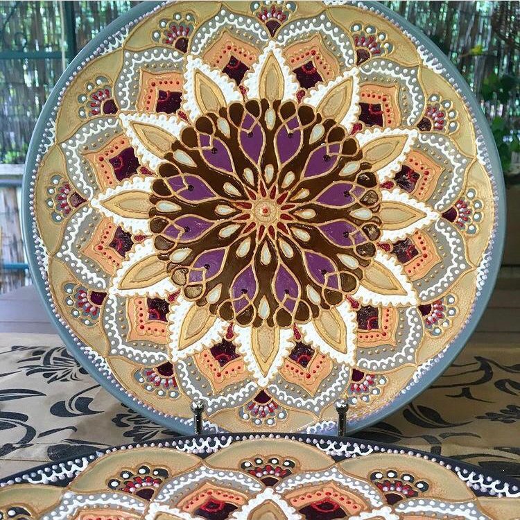 Piatto Mandala n21 - Daina Cassella Mandala Artist