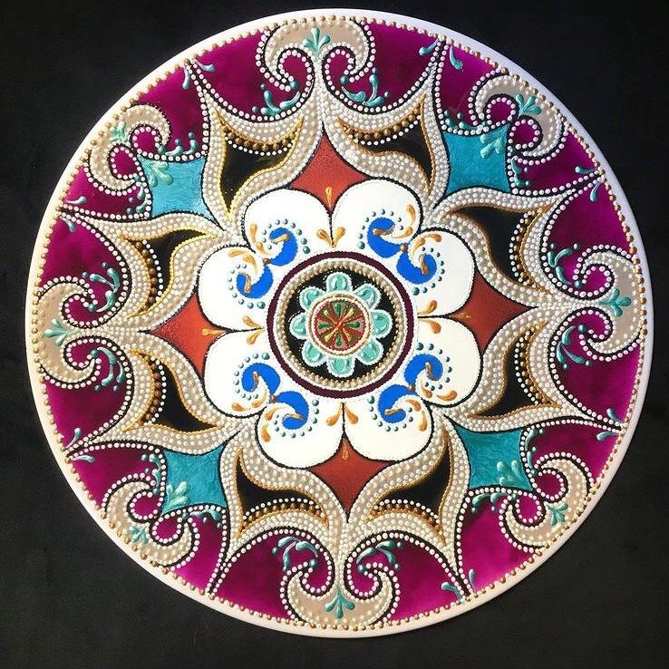 Piatto Mandala n24 - Daina Cassella Mandala Artist