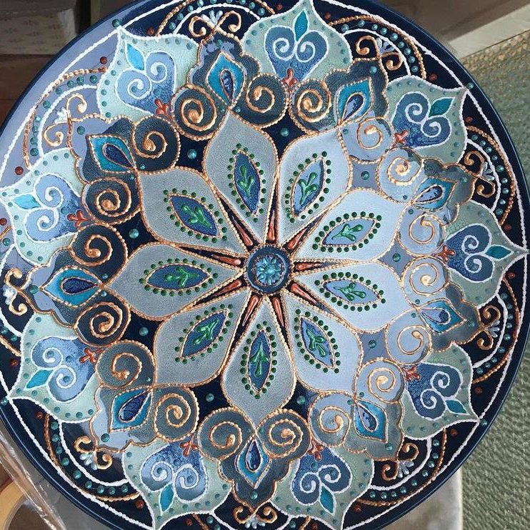 Piatto Mandala n25 - Daina Cassella Mandala Artist