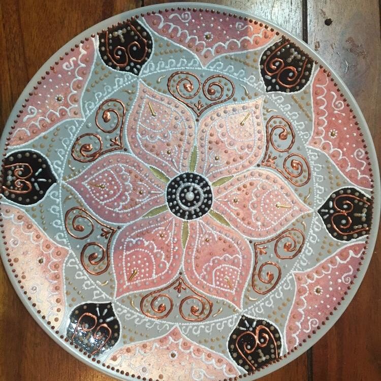Piatto Mandala n26 - Daina Cassella Mandala Artist