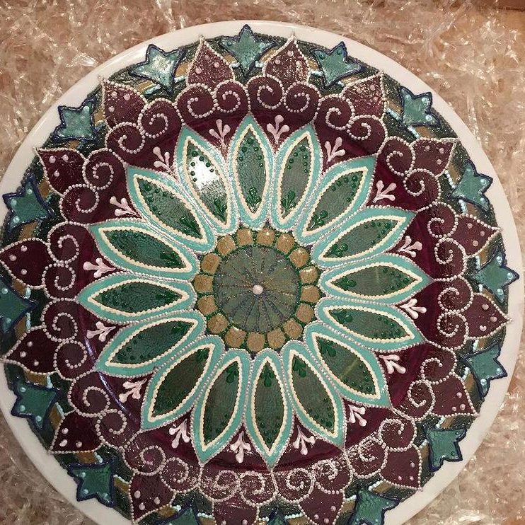 Piatto Mandala n29 - Daina Cassella Mandala Artist