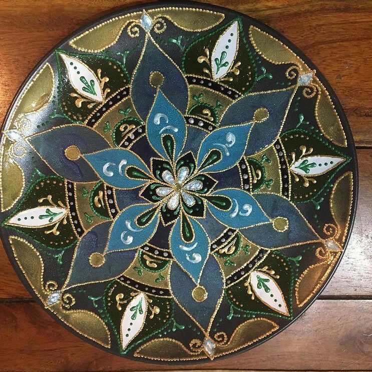 Piatto Mandala n34 - Daina Cassella Mandala Artist