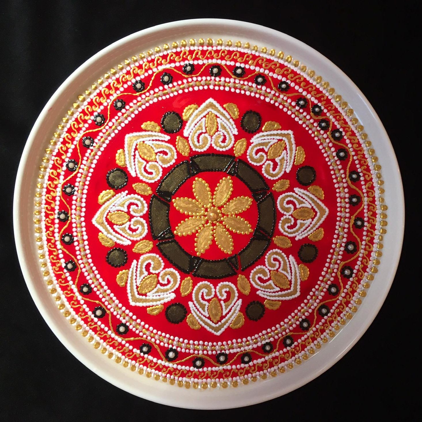 Piatto Mandala n37 - Daina Cassella Mandala Artist