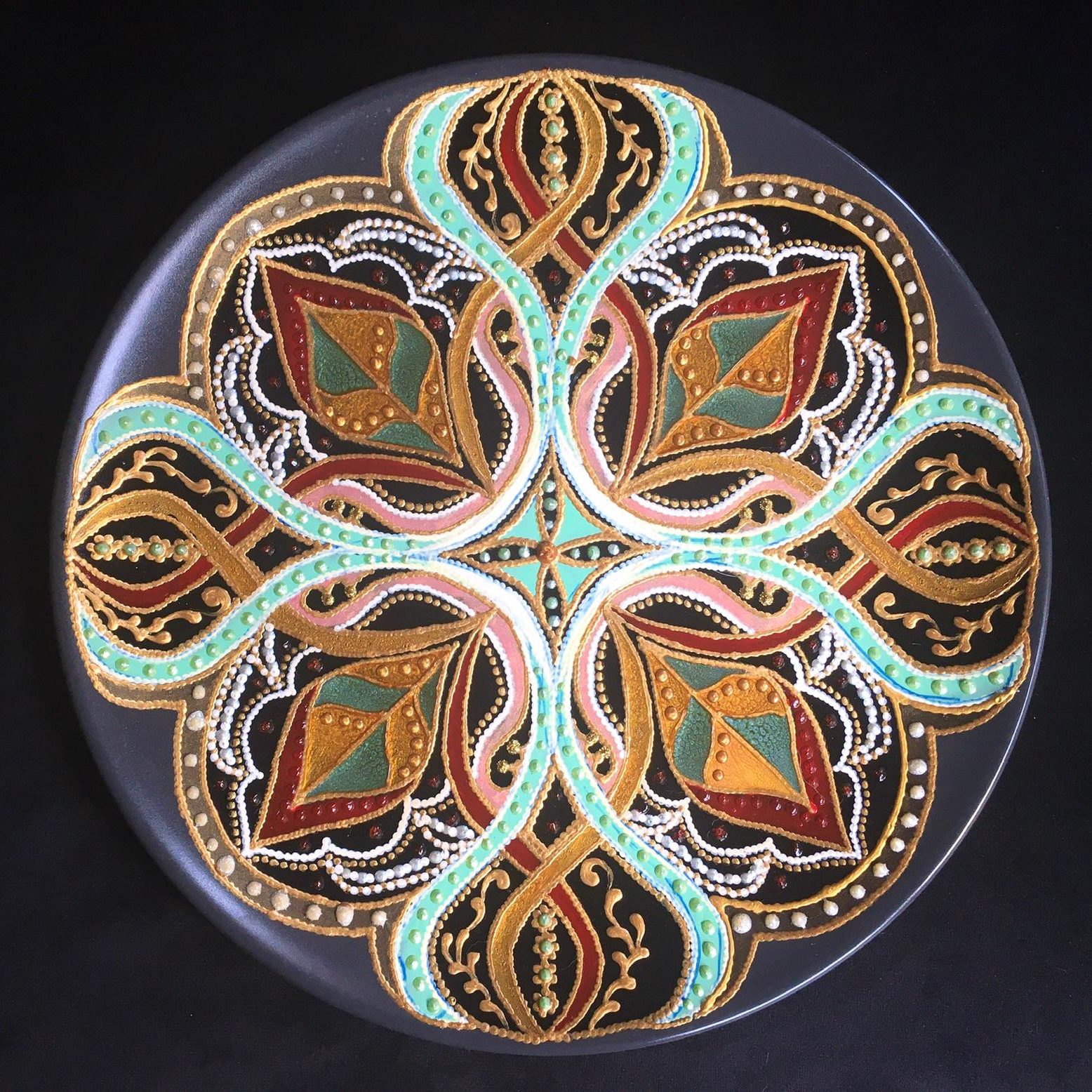Piatto Mandala n38 - Daina Cassella Mandala Artist