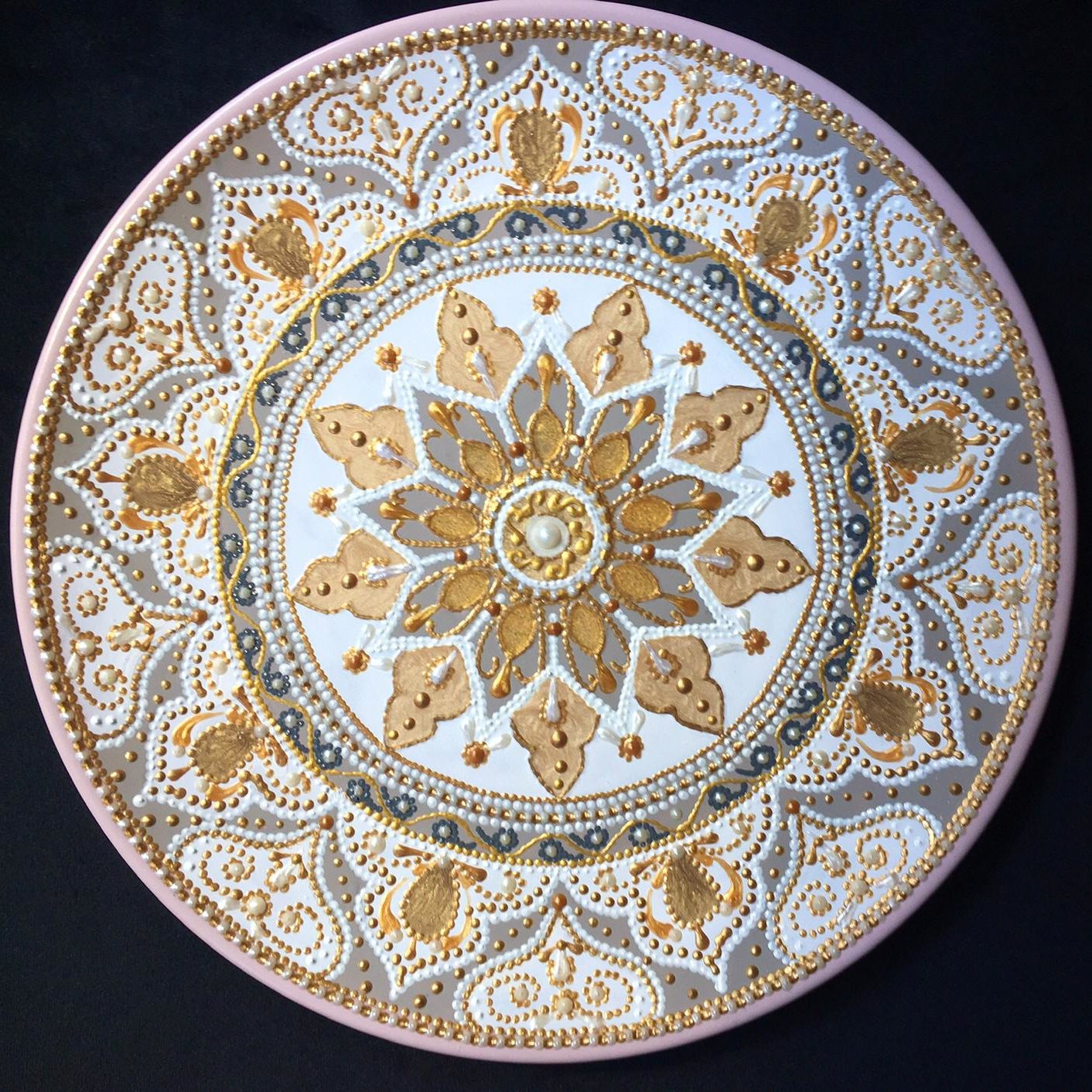 Piatto Mandala n42 - Daina Cassella Mandala Artist