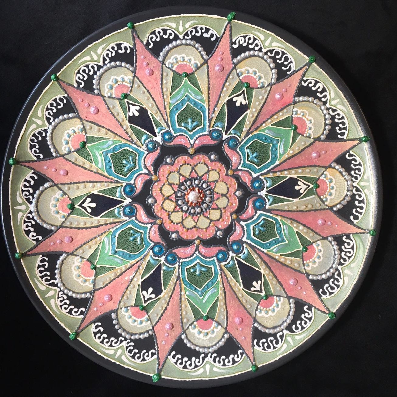 Piatto Mandala n44 - Daina Cassella Mandala Artist