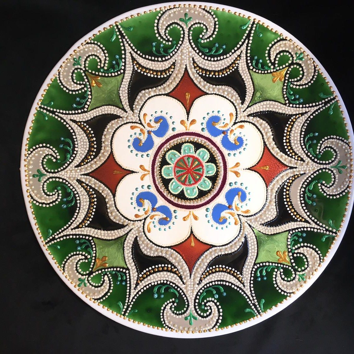 Piatto Mandala n45 - Daina Cassella Mandala Artist
