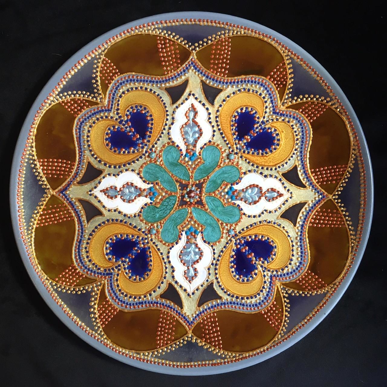 Piatto Mandala n47 - Daina Cassella Mandala Artist