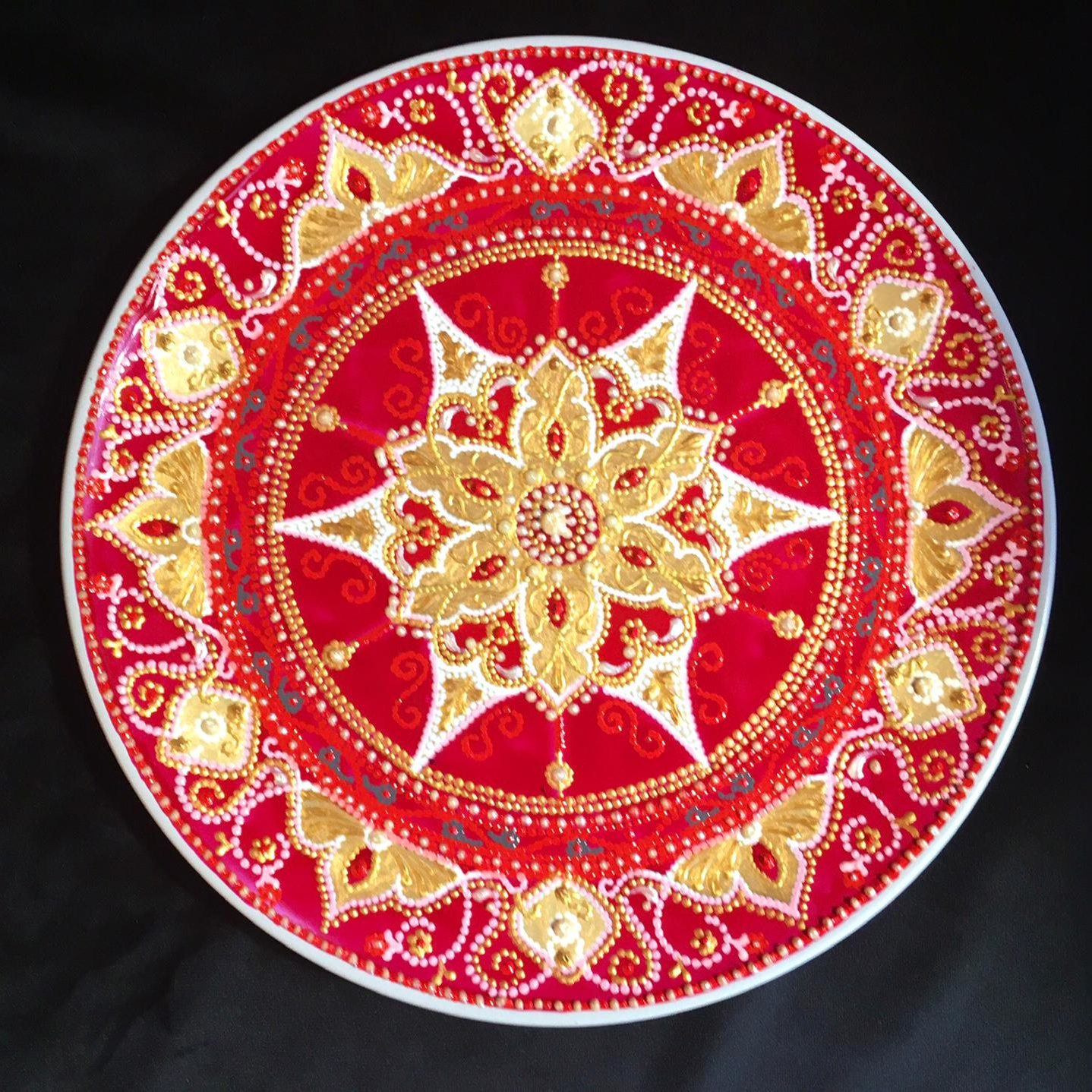 Piatto Mandala n48 - Daina Cassella Mandala Artist