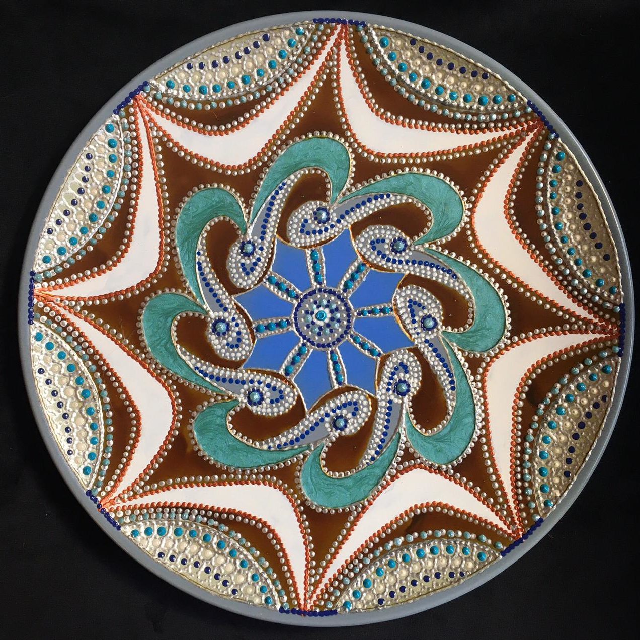 Piatto Mandala n56 - Daina Cassella Mandala Artist