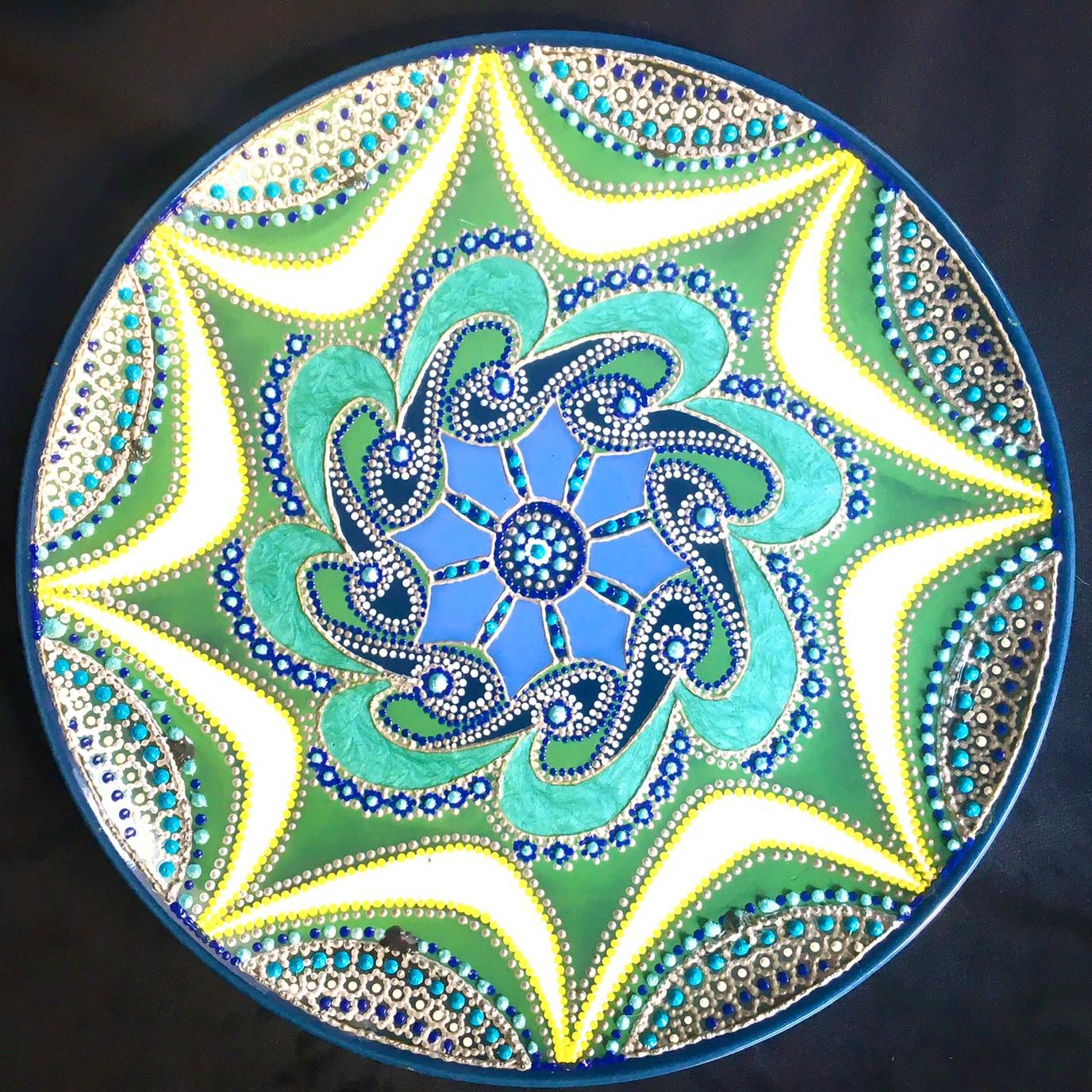 Piatto Mandala n61 - Daina Cassella Mandala Artist