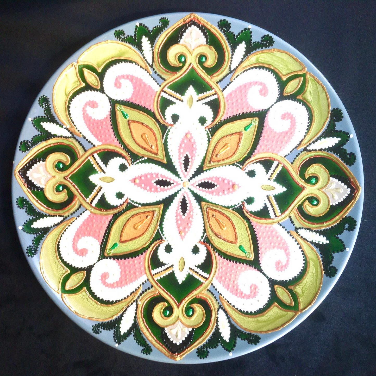 Piatto Mandala n62 - Daina Cassella Mandala Artist