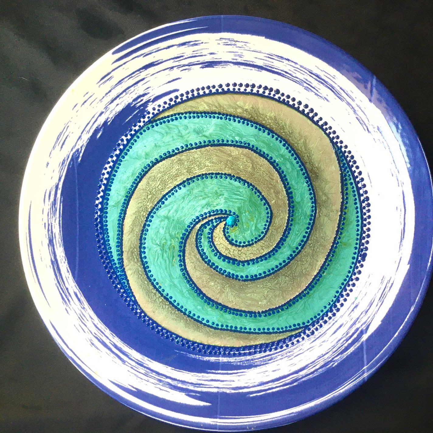 Piatto Mandala n65 - Daina Cassella Mandala Artist