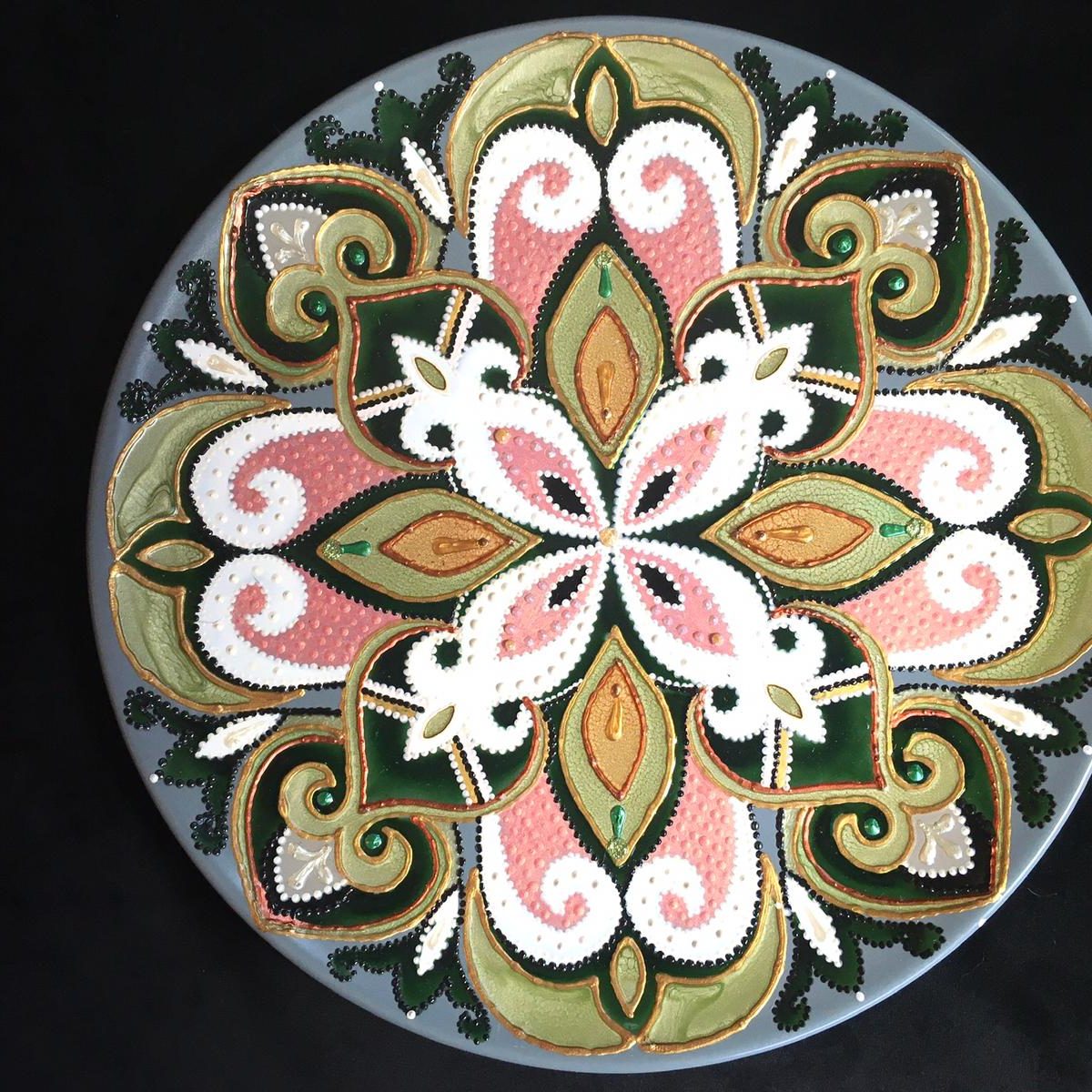 Piatto Mandala n68 - Daina Cassella Mandala Artist