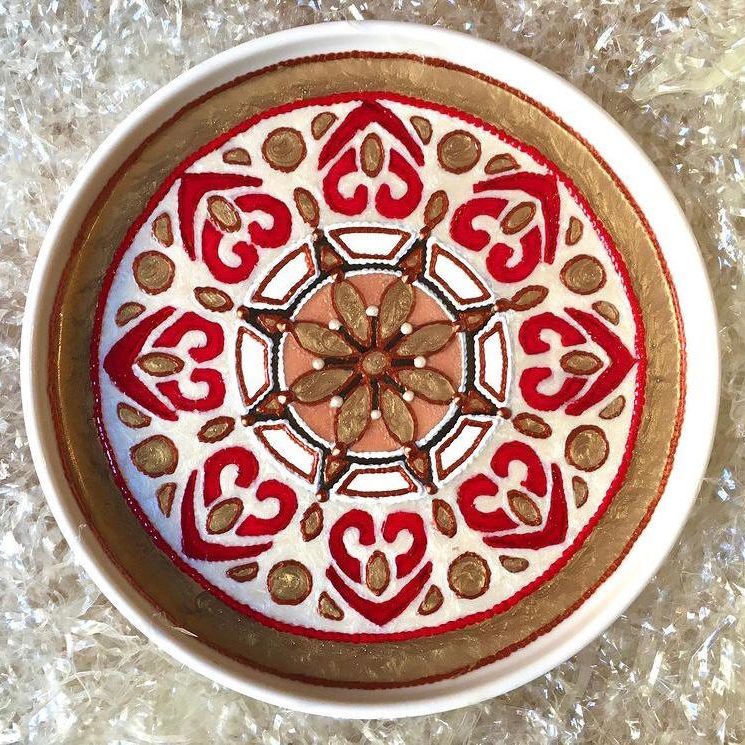 Piatto Mandala n70 - Daina Cassella Mandala Artist