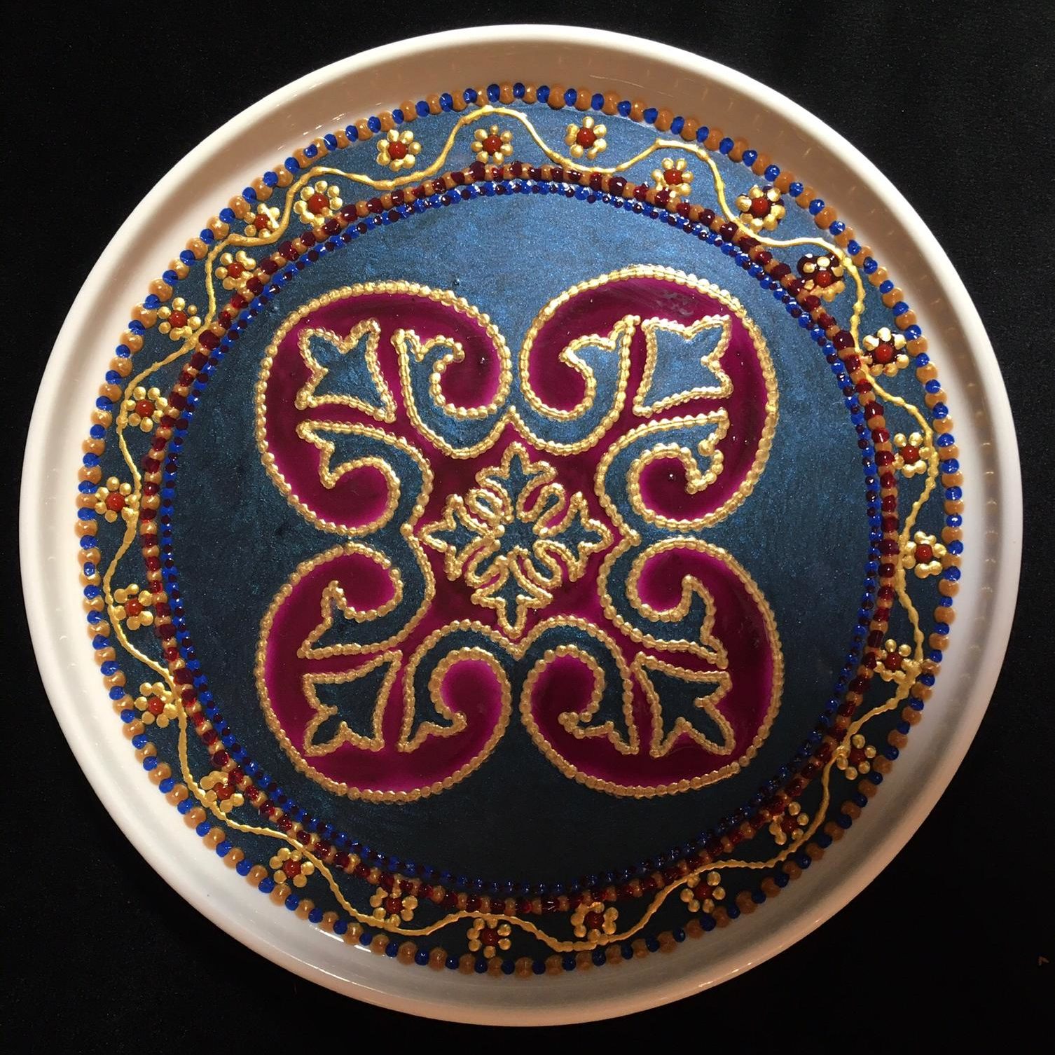 Piatto Mandala n9 - Daina Cassella Mandala Artist