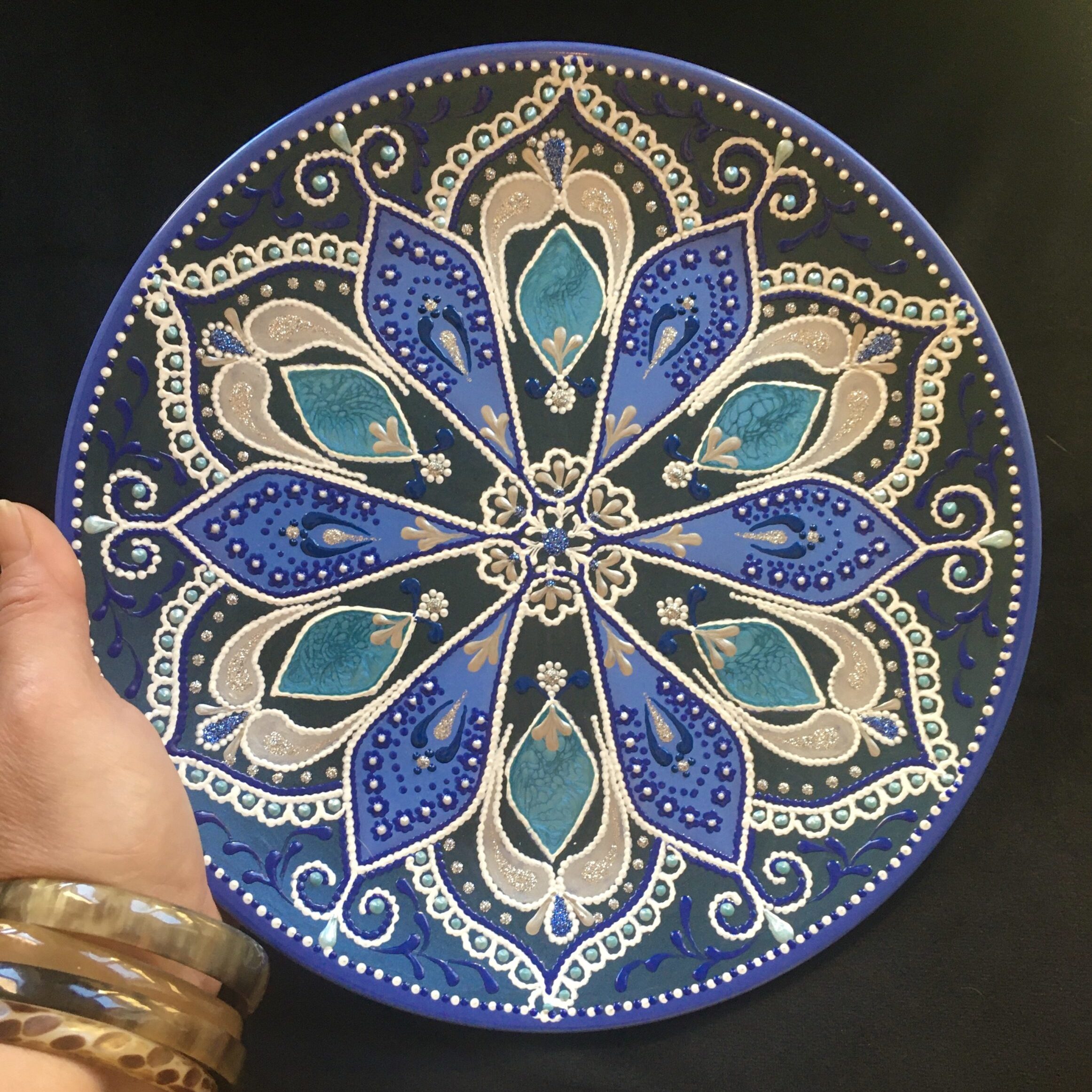 Piatto Mandala n117 - Daina Cassella Mandala Artist