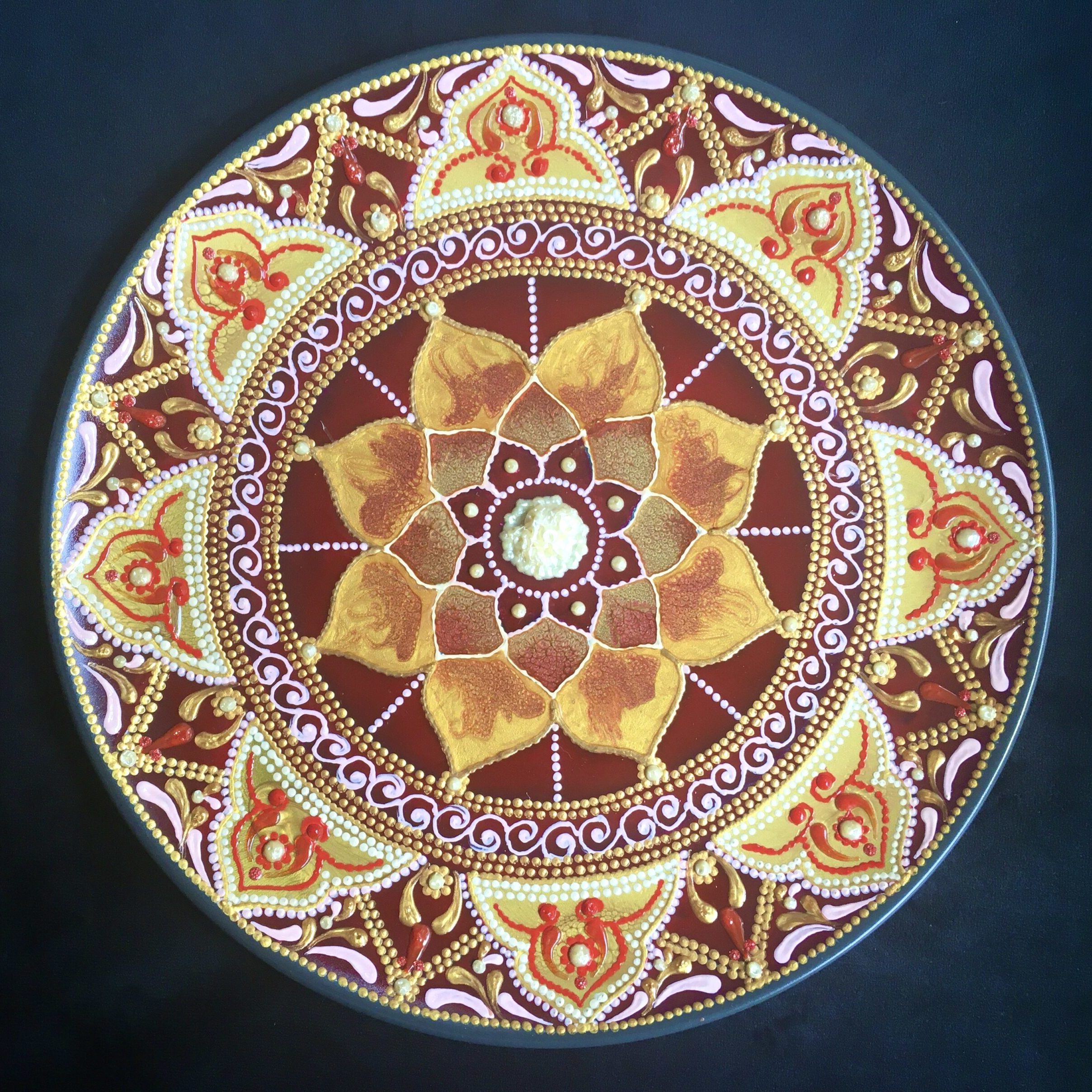 Piatto Mandala n122 - Daina Cassella Mandala Artist