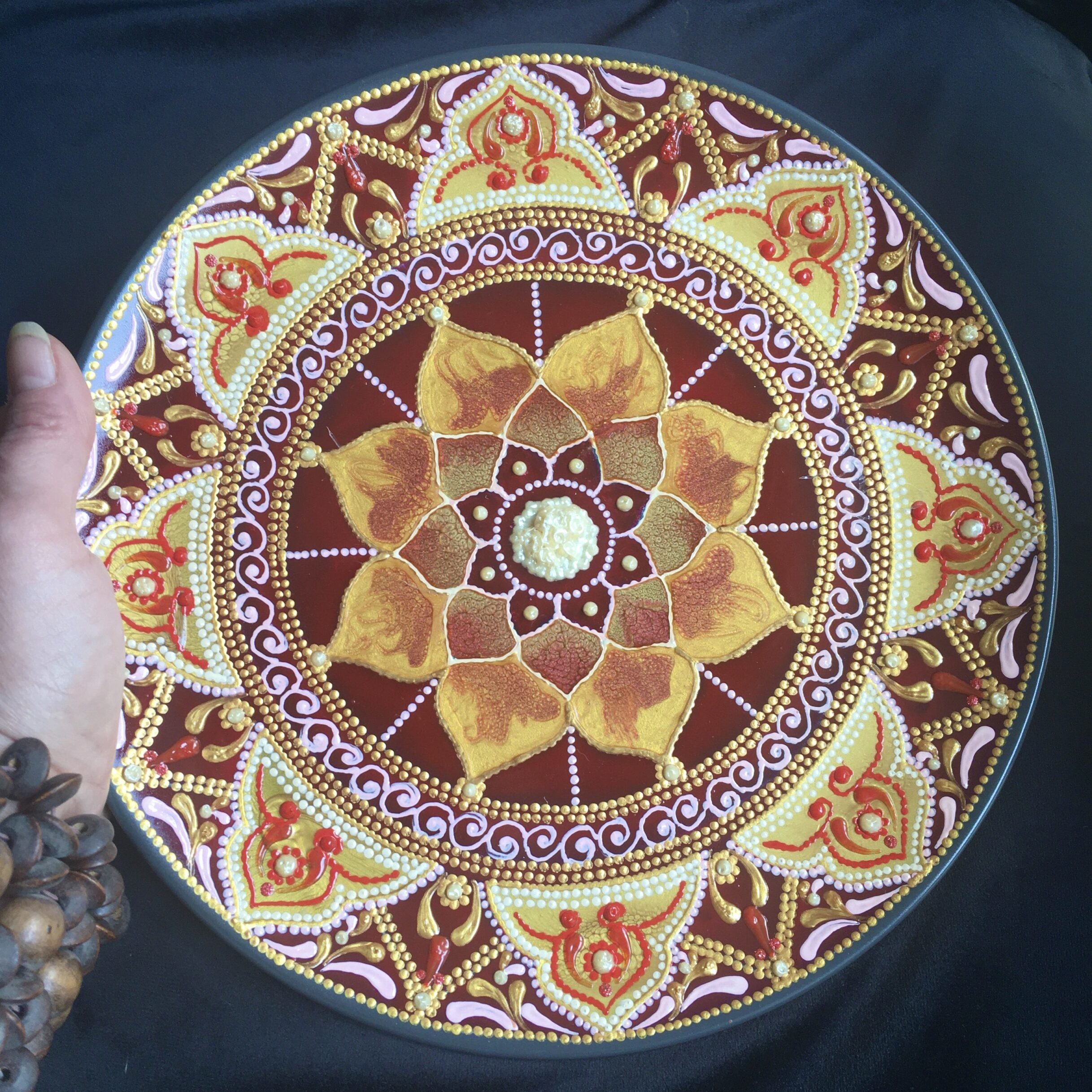 Piatto Mandala n123 - Daina Cassella Mandala Artist