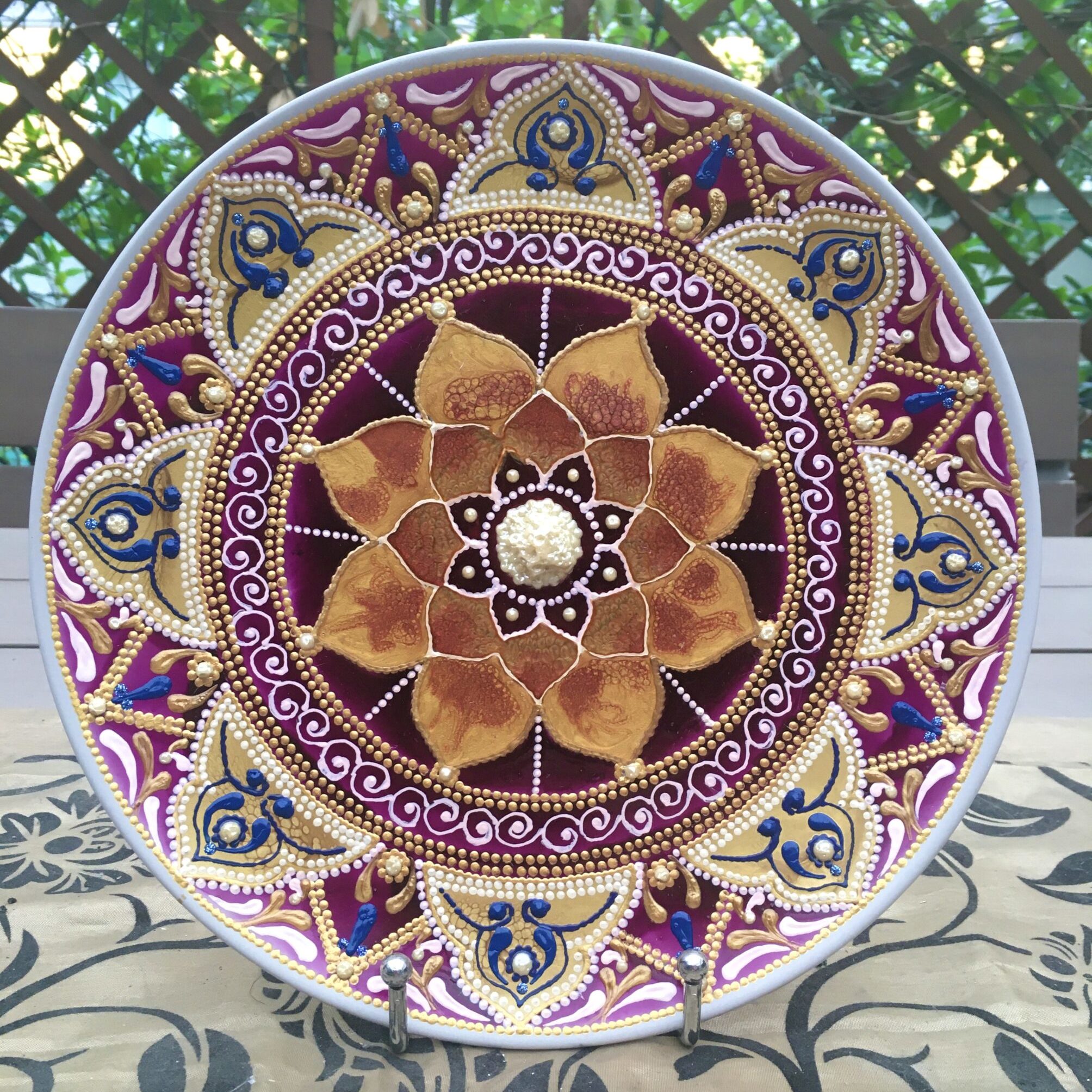 Piatto Mandala n127 - Daina Cassella Mandala Artist