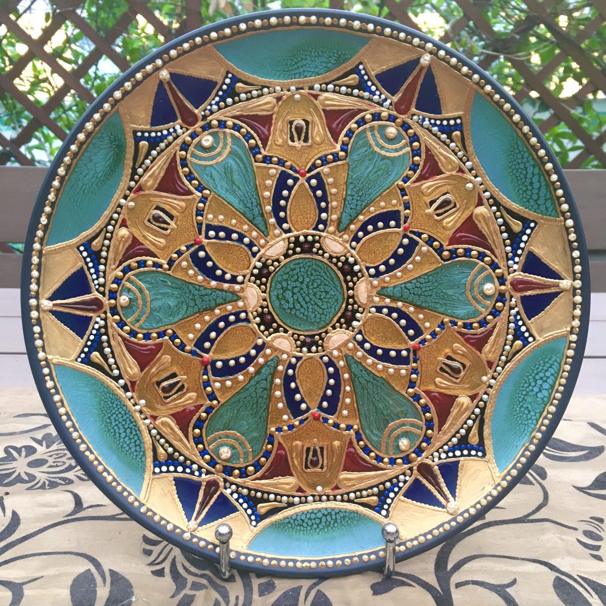 Piatto Mandala n126 - Daina Cassella Mandala Artist