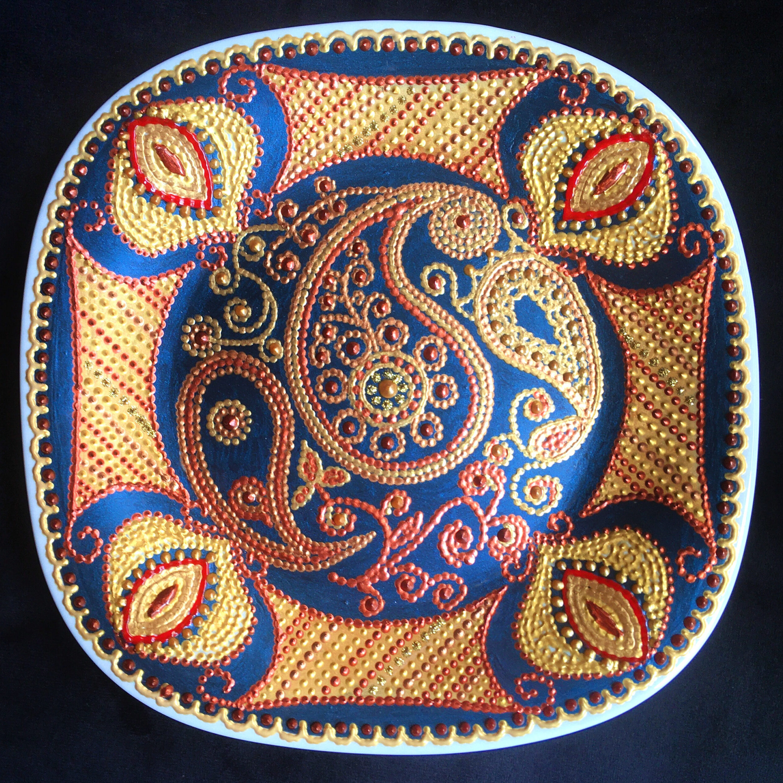 Piatto Mandala n152 - Daina Cassella Mandala Artist