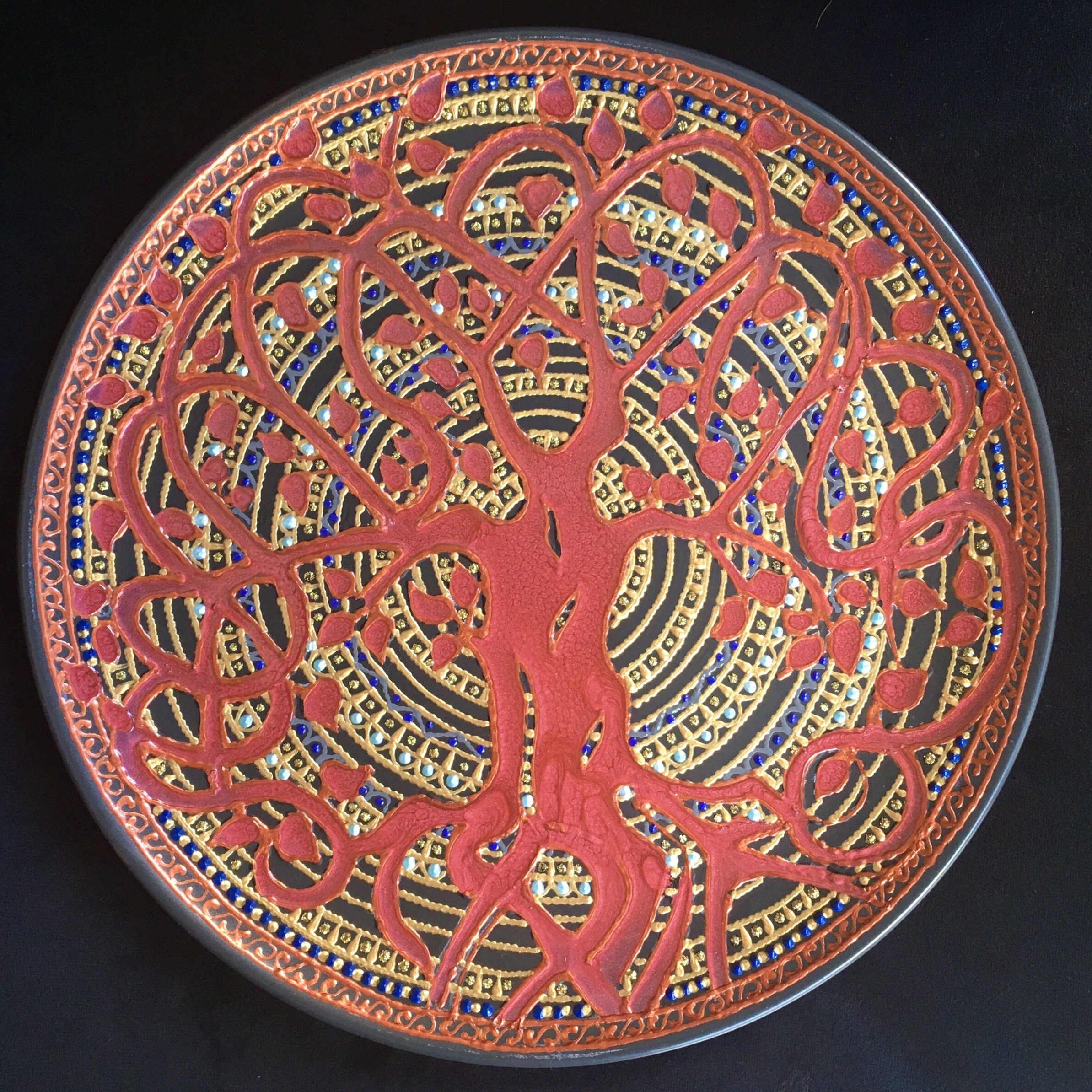 Piatto Mandala n146 - Daina Cassella Mandala Artist