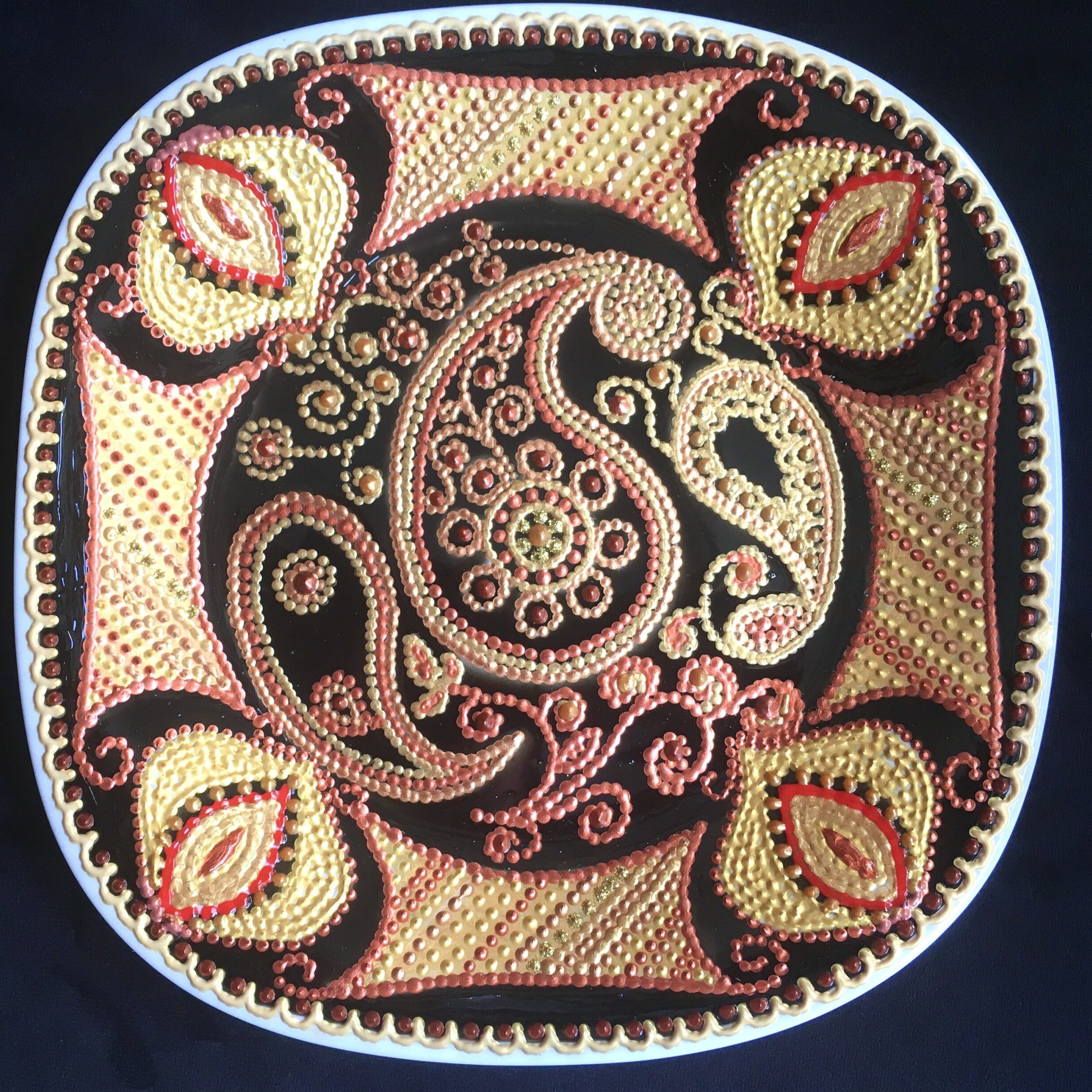 Piatto Mandala n151 - Daina Cassella Mandala Artist